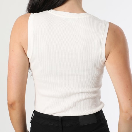 Tommy Jeans - Débardeur Femme Script 1369 Ecru