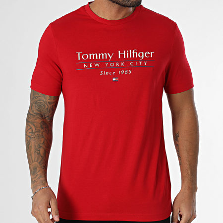 Tommy Hilfiger - Tee Shirt Center Stack 8621 Bordeaux