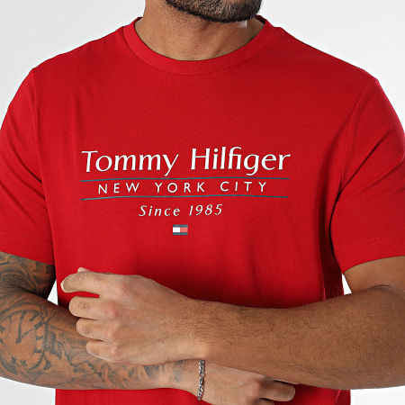 Tommy Hilfiger - Tee Shirt Center Stack 8621 Bordeaux