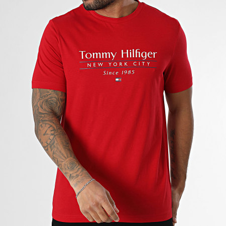 Tommy Hilfiger - Tee Shirt Center Stack 8621 Bordeaux