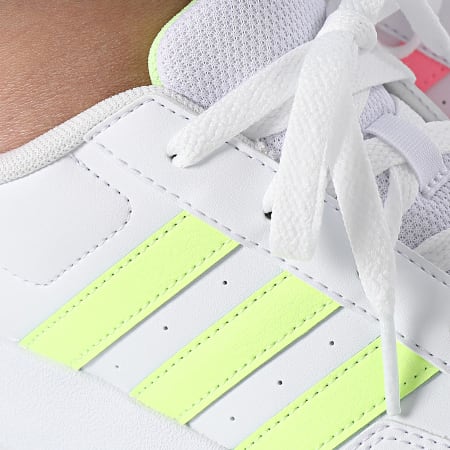 Adidas Sportkleding - Breaknet 2.0 K Damessneakers JI0960 Schoeisel Wit Fluo Geel Fluo Roze
