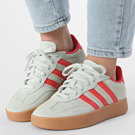 Adidas Sportswear - Baskets Femme Barreda JP7109 Linen Green Semi Lucid Red Wonder White