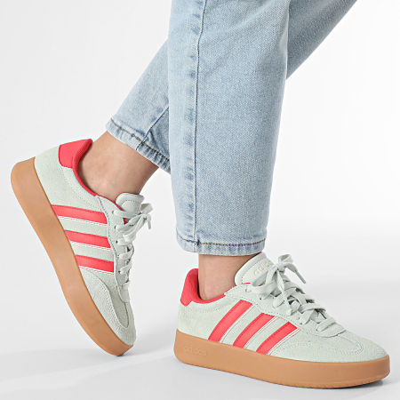 Adidas Sportswear - Baskets Femme Barreda JP7109 Linen Green Semi Lucid Red Wonder White