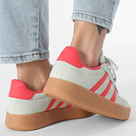 Adidas Sportswear - Baskets Femme Barreda JP7109 Linen Green Semi Lucid Red Wonder White