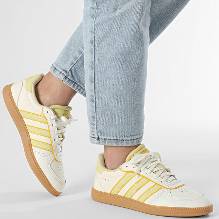 Adidas Sportswear - Baskets Femme Breaknet Sleek JH6878 Off White Power Yellow Utility Yellow