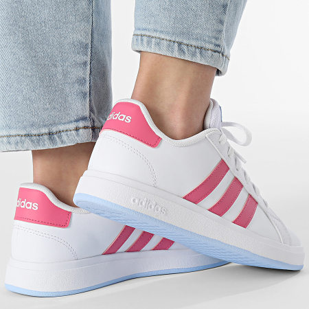 Adidas Sportswear - Baskets Femme Grand Court 2.0 K JI0971 Cloud White Pulse Magenta Glow Blue