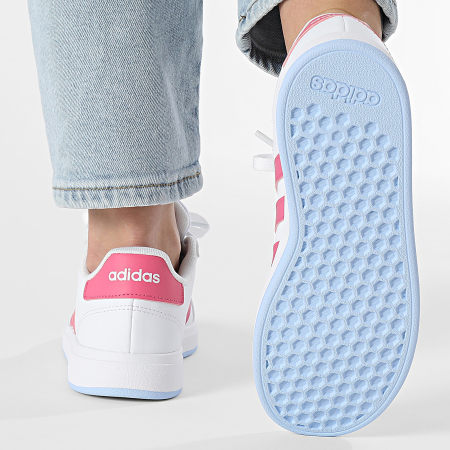 Adidas Sportswear - Baskets Femme Grand Court 2.0 K JI0971 Cloud White Pulse Magenta Glow Blue