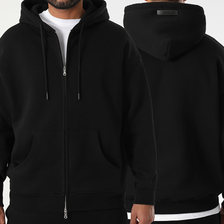 Final Club Sudadera con capucha y cremallera 1266 Negro Ryses