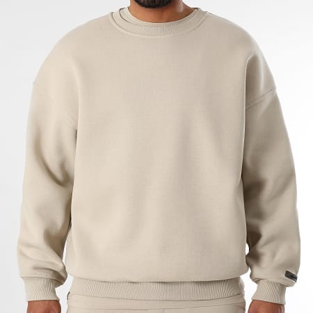 Final Club - Ensemble Sweat Crewneck Et Pantalon Jogging 1279 Beige