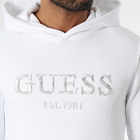 Guess - Sweat Capuche M5GQ36-KCN01 Blanc