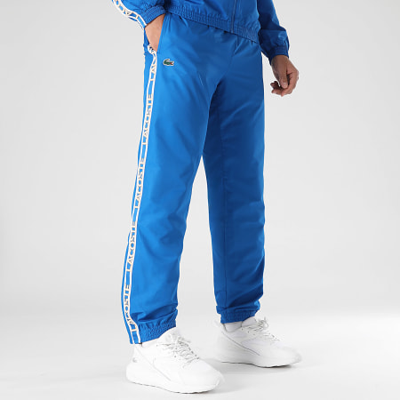 Lacoste Pantalon Jogging A Bandes Logo Crocodile Bleu Roi