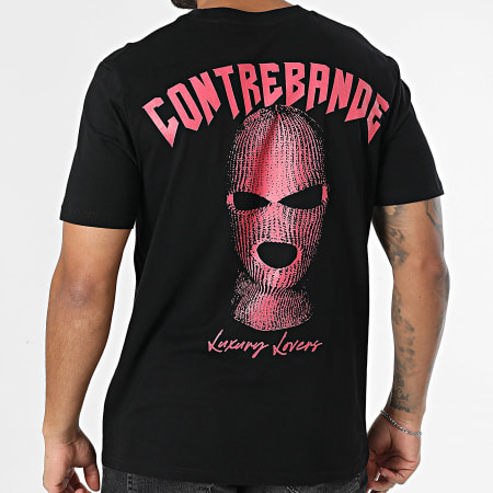 Luxury Lovers - Camiseta negra oversize Contrabando