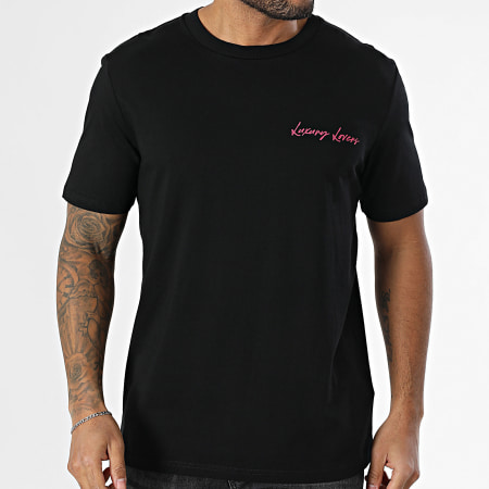 Luxury Lovers - Camiseta negra oversize Contrabando