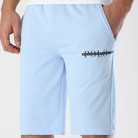 Polo Ralph Lauren - Pantalón corto azul claro con logotipo