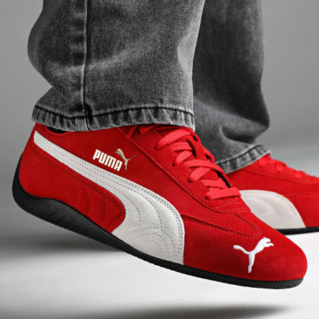 スニーカー PUMA Woman Sneakers Red 398846 For All Time Red-White Puma - Sneakers SpeedCat OG 398846 For All Time Red Puma