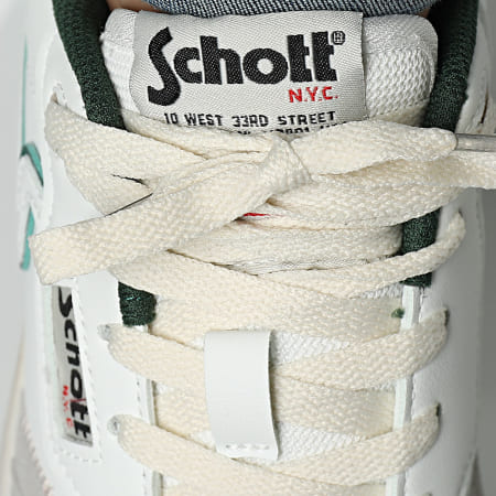 Schott NYC - Zapatillas Darcy Blanco Verde