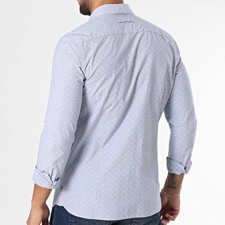 Chemise Homme Capuche Tackle & Tide - Bleu Clair, Taille M (Pêche)