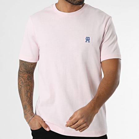 Tommy Hilfiger - Tee Shirt Monogramme 9256 Rose
