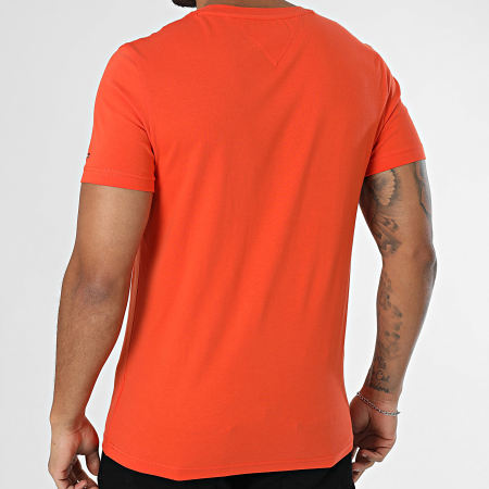 Tommy Hilfiger - Tee Shirt Slim Logo 1797 Orange