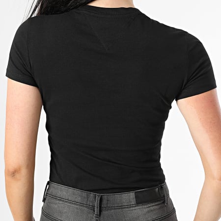 Tommy Jeans - Tee Shirt Femme Tonal Linear 0315 Noir