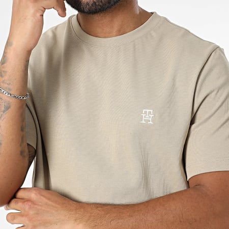 Tommy Hilfiger - Tee Shirt Monogramme 9256 Beige