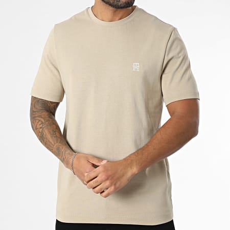 Tommy Hilfiger - Tee Shirt Monogramme 9256 Beige