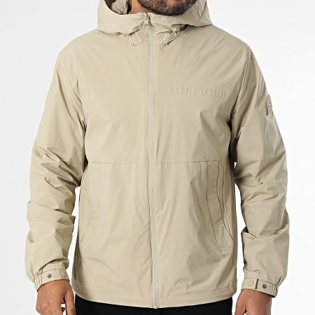 Tommy Hilfiger - Veste Zippée Capuche Branded 8905 Beige
