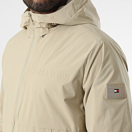 Tommy Hilfiger - Veste Zippée Capuche Branded 8905 Beige