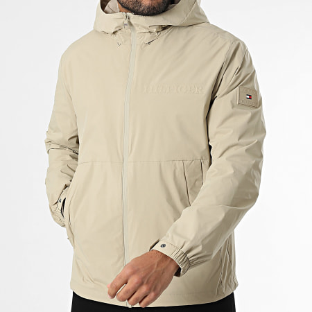 Tommy Hilfiger - Veste Zippée Capuche Branded 8905 Beige