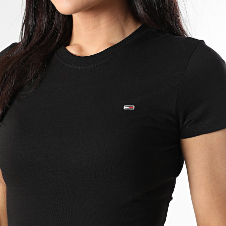 Tommy Jeans - Tee Shirt Femme Slim 0459 Noir