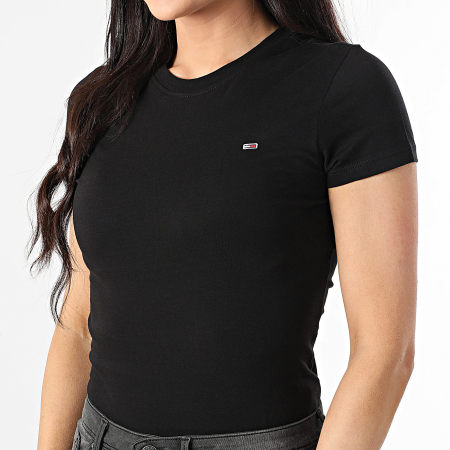 Tommy Jeans - Tee Shirt Femme Slim 0459 Noir
