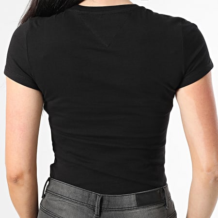 Tommy Jeans - Tee Shirt Femme Slim 0459 Noir