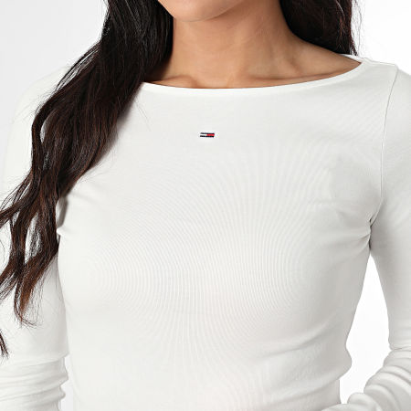 Tommy Hilfiger - Tee Shirt Manches Longues Femme Boat 1350 Blanc