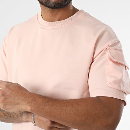 Zayne Paris  - Ensemble Sweat Crewneck Et Short Jogging Cargo Rose
