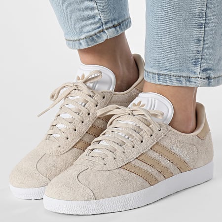 Adidas Originals - Baskets Femme Gazelle W JH7215 Wonder White Magic Beige Footwear White