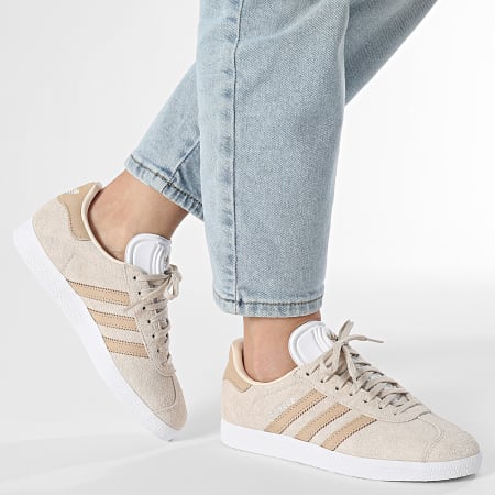 Adidas Originals - Baskets Femme Gazelle W JH7215 Wonder White Magic Beige Footwear White