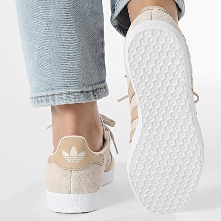 Adidas Originals - Baskets Femme Gazelle W JH7215 Wonder White Magic Beige Footwear White