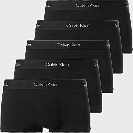 Calvin Klein - Lot De 5 Boxers Low Rise LV00NB4390 Noir