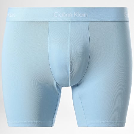 Calvin Klein - Lot De 3 Boxers Briefs LV00NB4394 Bleu Clair Noir Bleu