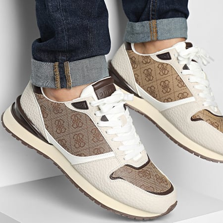 Guess - Baskets FMJISLPEL12 White Beige