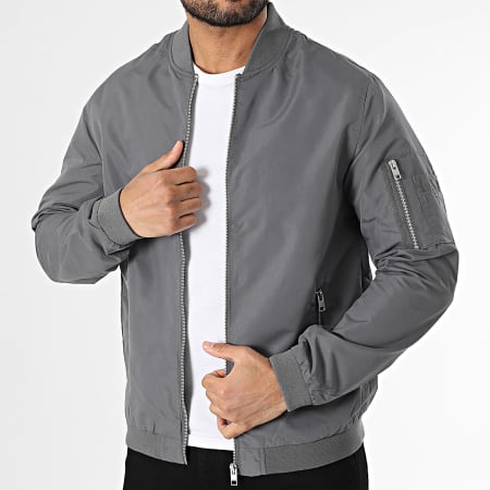 Jack And Jones - Bomber Rush Gris Anthracite