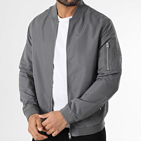 Jack And Jones - Bomber Rush Gris Anthracite
