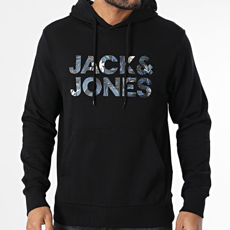 Jack And Jones - Sweat Capuche Bryan Corp Logo Noir