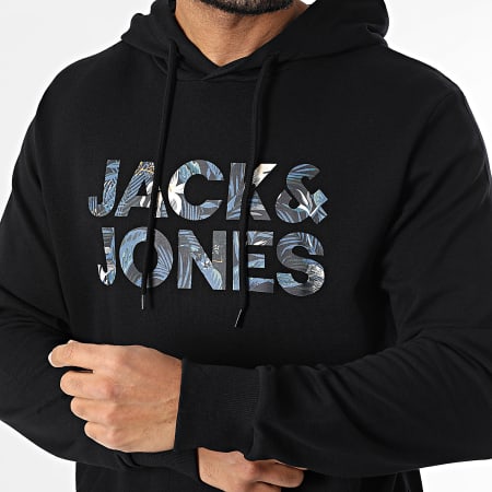 Jack And Jones - Sweat Capuche Bryan Corp Logo Noir
