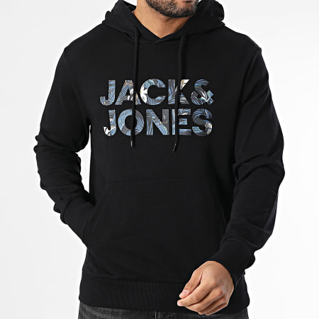 Jack And Jones - Sweat Capuche Bryan Corp Logo Noir