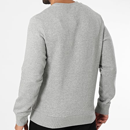 Produkt - GMS Sudadera básica de cuello redondo Gris jaspeado