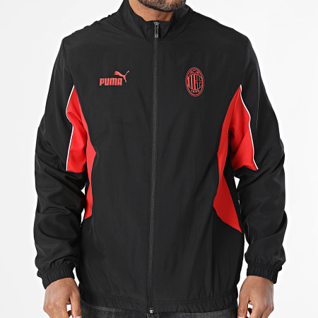 Puma AC Milan Archive Zip Jacket 779341 Black Red White Ryses