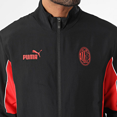 Puma - Veste Zippée Archive AC Milan 779341 Noir Rouge Blanc