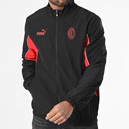 Puma - Veste Zippée Archive AC Milan 779341 Noir Rouge Blanc