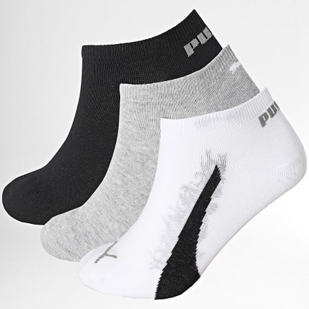 Puma - Lot De 3 Paires De Chaussettes 701231275 Blanc Gris Chiné Noir